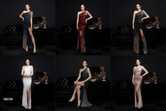 Party Evening Dress Sexy Long Section Was Thin Toast Bride