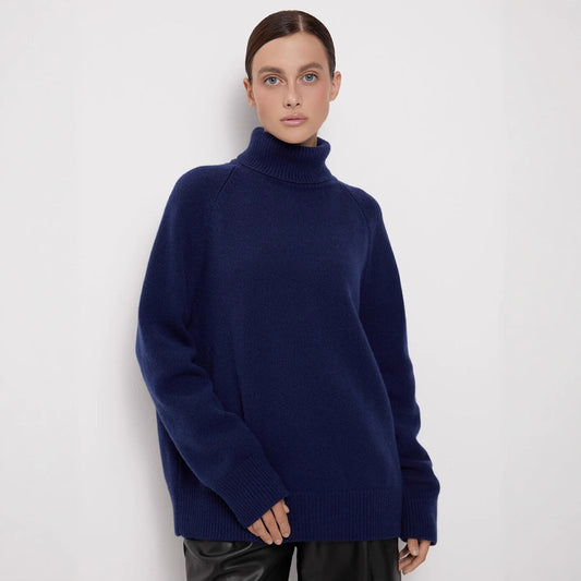 Loose Pullover Thermal Knitting Sweater For Women