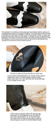 European Station Fashion Smoke Pipe Knee Boots Milk Pattern