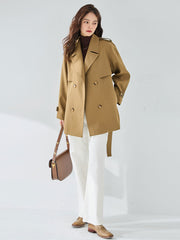 Elegant Short Trench Coat Women