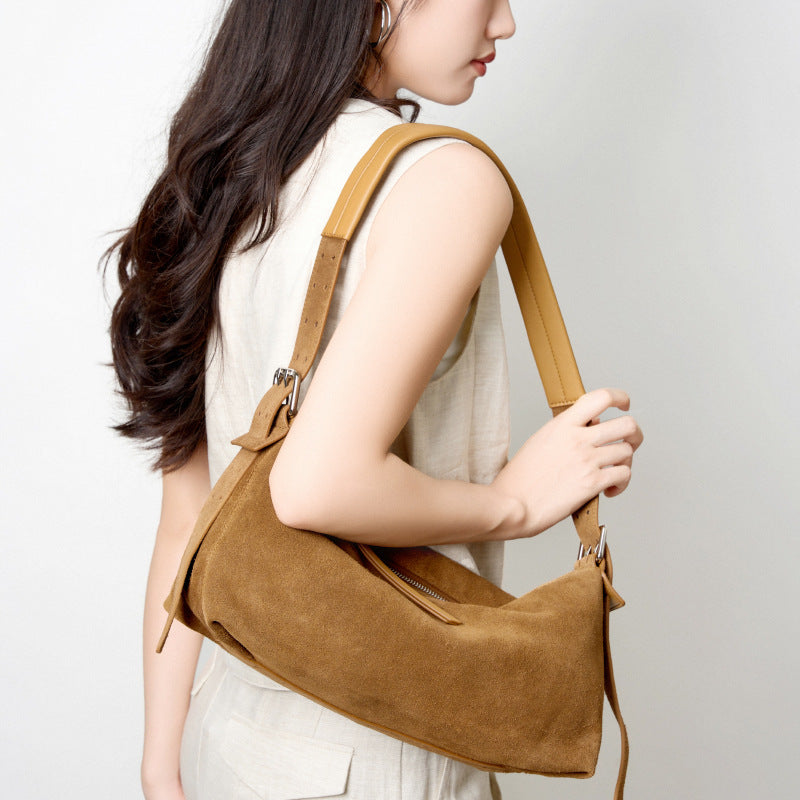 Women's high-end leather crossbody bag - Fashionoto