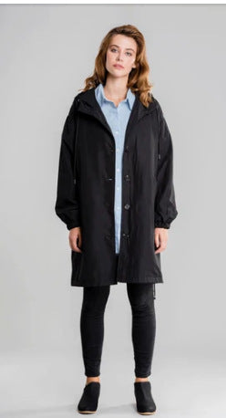 Trench Coat Mid-length Loose Long Sleeve Jacket