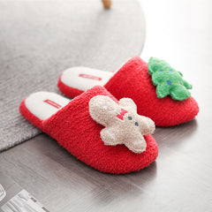 Autumn And Winter  Soft Christmas Warm Home Slippers