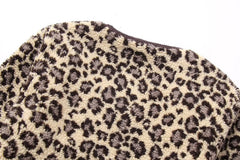 Women's Winter Leopard Print Casual Loose Jacket