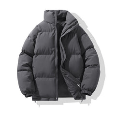 Cotton-padded Coat Stand Collar Cotton-padded Puffer Jacket Couple Wear Warm