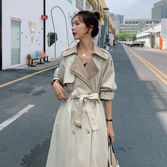Casual Goddess Fan Temperament Knee-length Autumn Coat