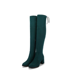 Winter Warm Thick-heeled Over-the-knee Women's Boots