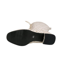 Spliced Lace-up Boots For Women
