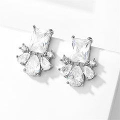 Zircon Earrings All-match High Quality European And American Earrings
