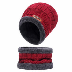 Warm Cashmere Padded Hat Scarf Gloves Set Of Three