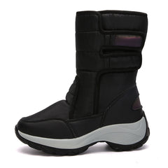 Women's shoes high-top plus velvet warm cotton shoes