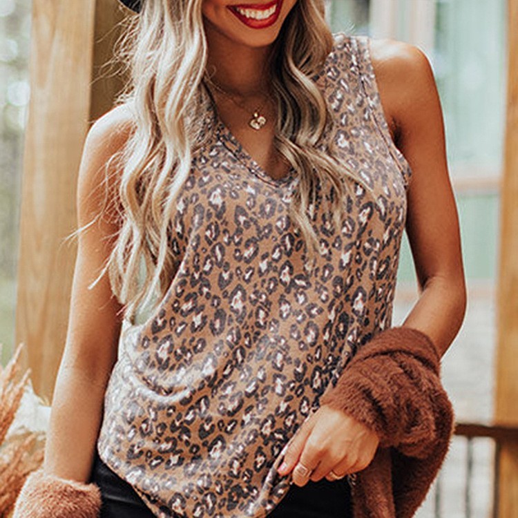 European And American Casual Sleeveless Loose T-shirt