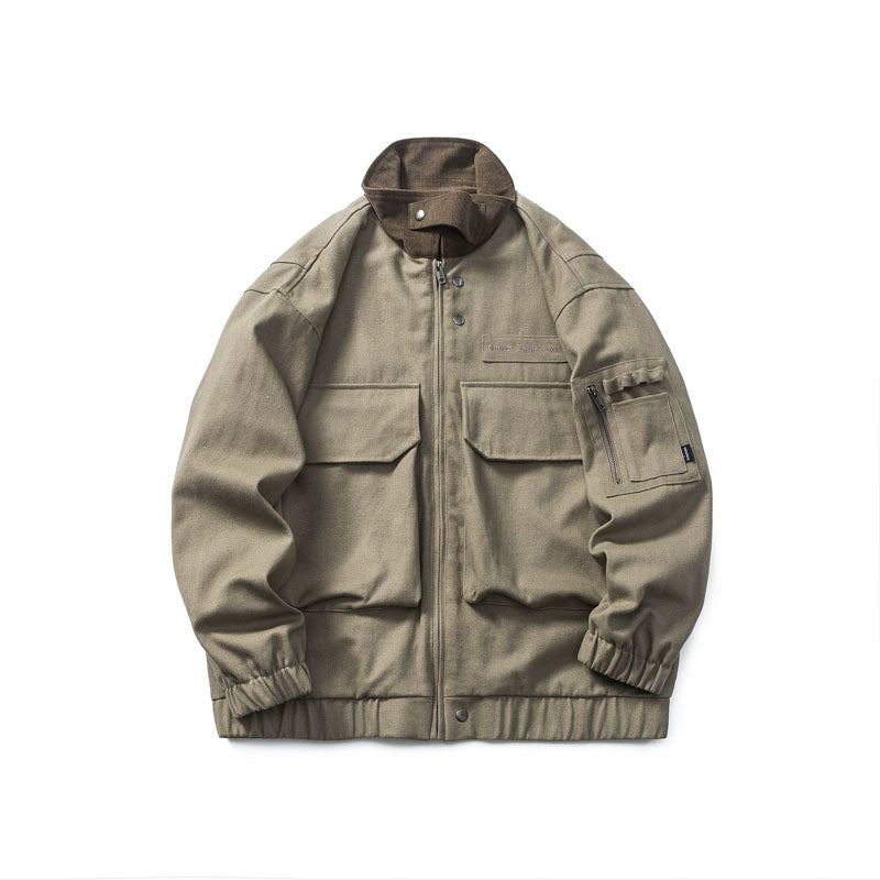 Loose Patchwork Large Pocket Wasteland Jacket