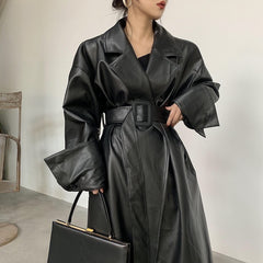Autumn And Winter Women's Leather Clothing