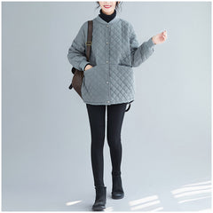 Oversized Women's Lightweight Down Baseball Coat
