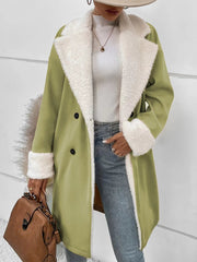 Leisure Commute Woolen Coat For Women