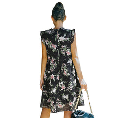 European And American Style Floral Skirt