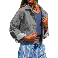 Denim button jacket