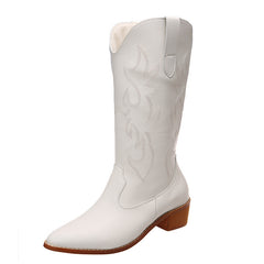Retro Cut Below The Knee Knight Boots Mid-calf