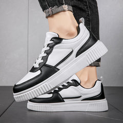 Autumn New Breathable White Shoes For Students  Trendy All-Match Platform Sports Casual