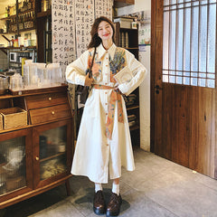 Printed Shirt Dress Women's Spring And Autumn