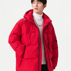 Multi-Color Warm Thickened Casual Youth Vitality Hooded Cotton-padded puffer Coat
