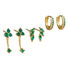 Copper Plated Gold Mori Earrings Suit