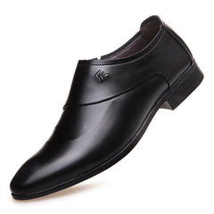 Formal Wear Youth Casual Summer Breathable Men's British Leather Shoes