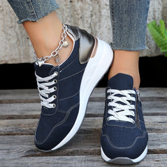 Burnt platform sneakers
