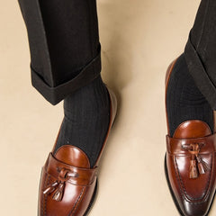 European And American Business Casual Tassel Loafers