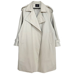 Temperament British Mid Length Over The Knee Windbreaker Women Loose Korean Style Jacket