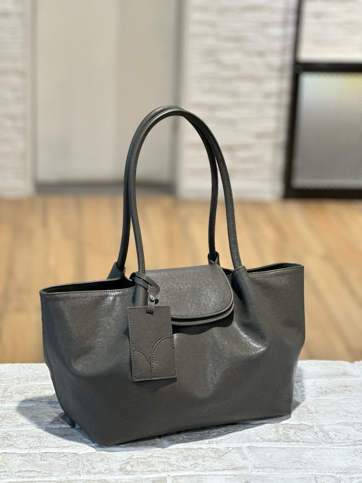 Women's genuine leather tote bag - view 6