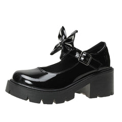 Women's Thick Sole Vintage College Mary Jane Shoes