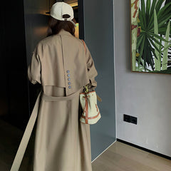 Spring And Autumn  Long Sleeve Trench Coat Women