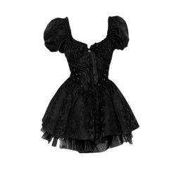 Women's French Black Mini Dress And High-end Dress