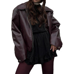 Women's Lapel Long Sleeve Street Coat