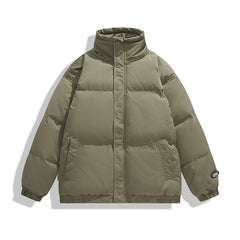 Winter Minimalist Casual Versatile Cotton Coat Men's Warm Puffer Jacket