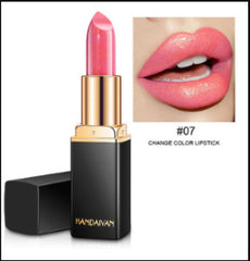 Shiny Metallic Lipstick Pearlescent Color Temperature Change Lipstick Gilt Lipsticks