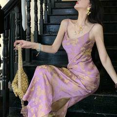 Fashion Women's Sling Long Dress