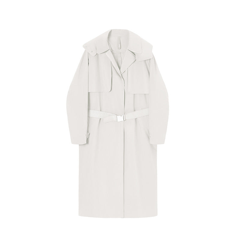 Lapel Long Women's Trench Coat
