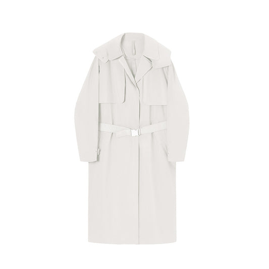 Lapel Long Women's Trench Coat