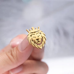 Little Lion Coffee Cup Shape Badge Suit Accessories Creative Men's Brooch