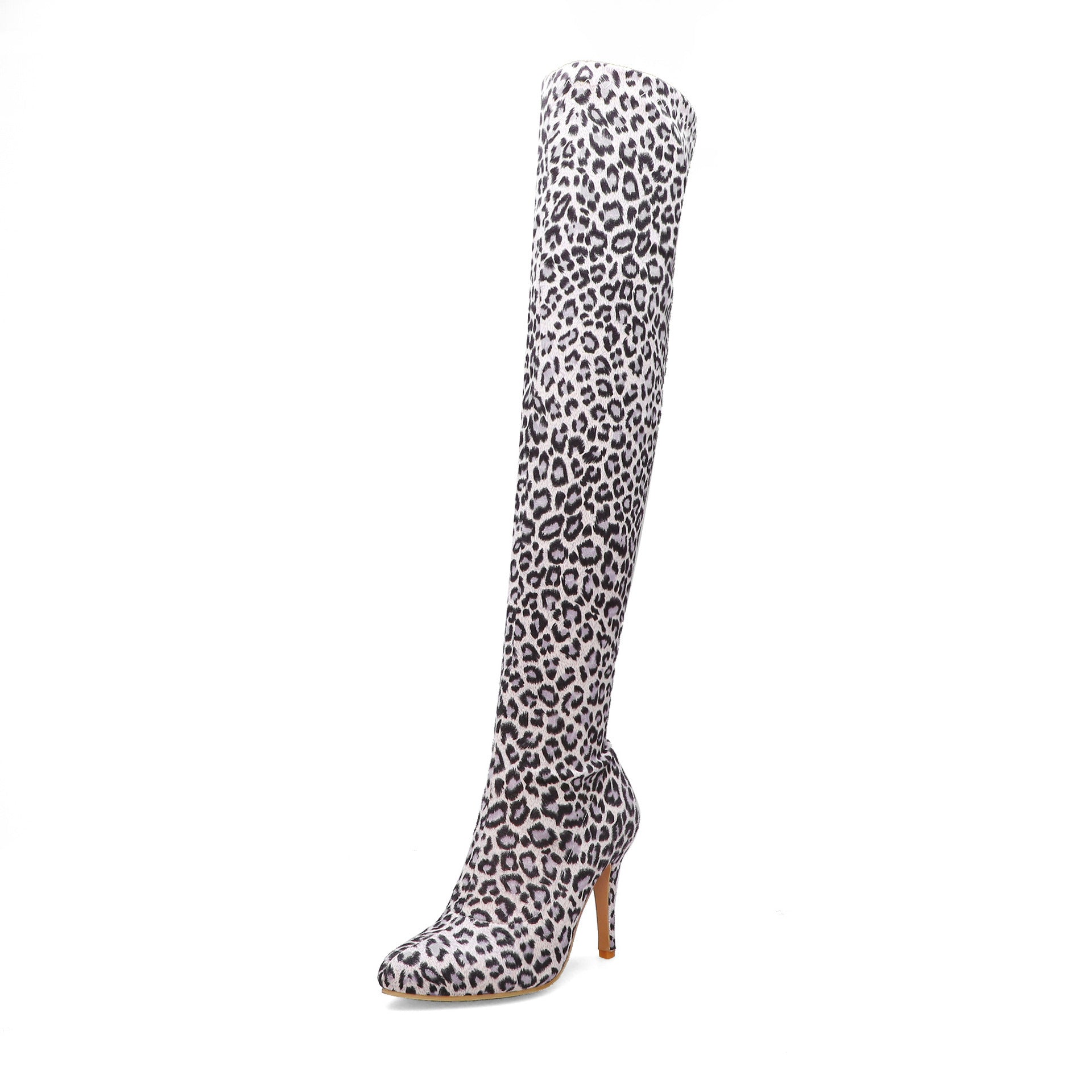 Stiletto Super Heel Pointed Toe Over The Knee Womens Boots Trend – view 8