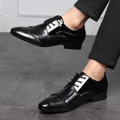 Business Formal Shoes Lace Up British Wedding Shoes