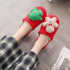 Autumn And Winter  Soft Christmas Warm Home Slippers
