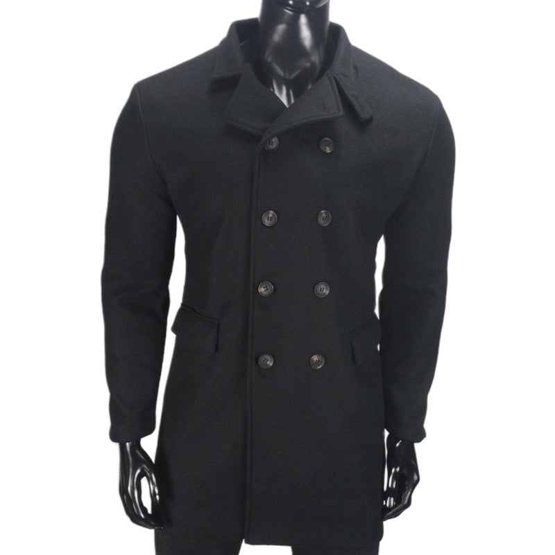 European And American Woolen Coat Men