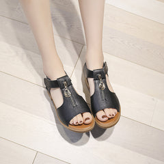 Fish mouth sandals