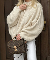 Fashion Solid Color Casual Retro Cardigan