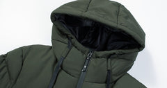 Men Women Cotton Coat USB Smart Electric Heated Jackets Winter Thicken Down Hooded Outdoor Hiking Ski Clothing 7XL