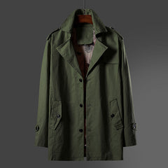 Windbreaker Men's Jacket Thin Style Plus Velvet Optional